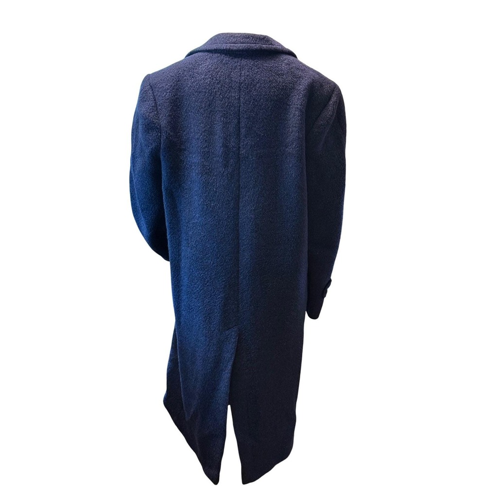 Vintage Collegian Clothing Co Wool Overcoat Men's Blue‎ Long Classic Coat - Picture 3 of 6